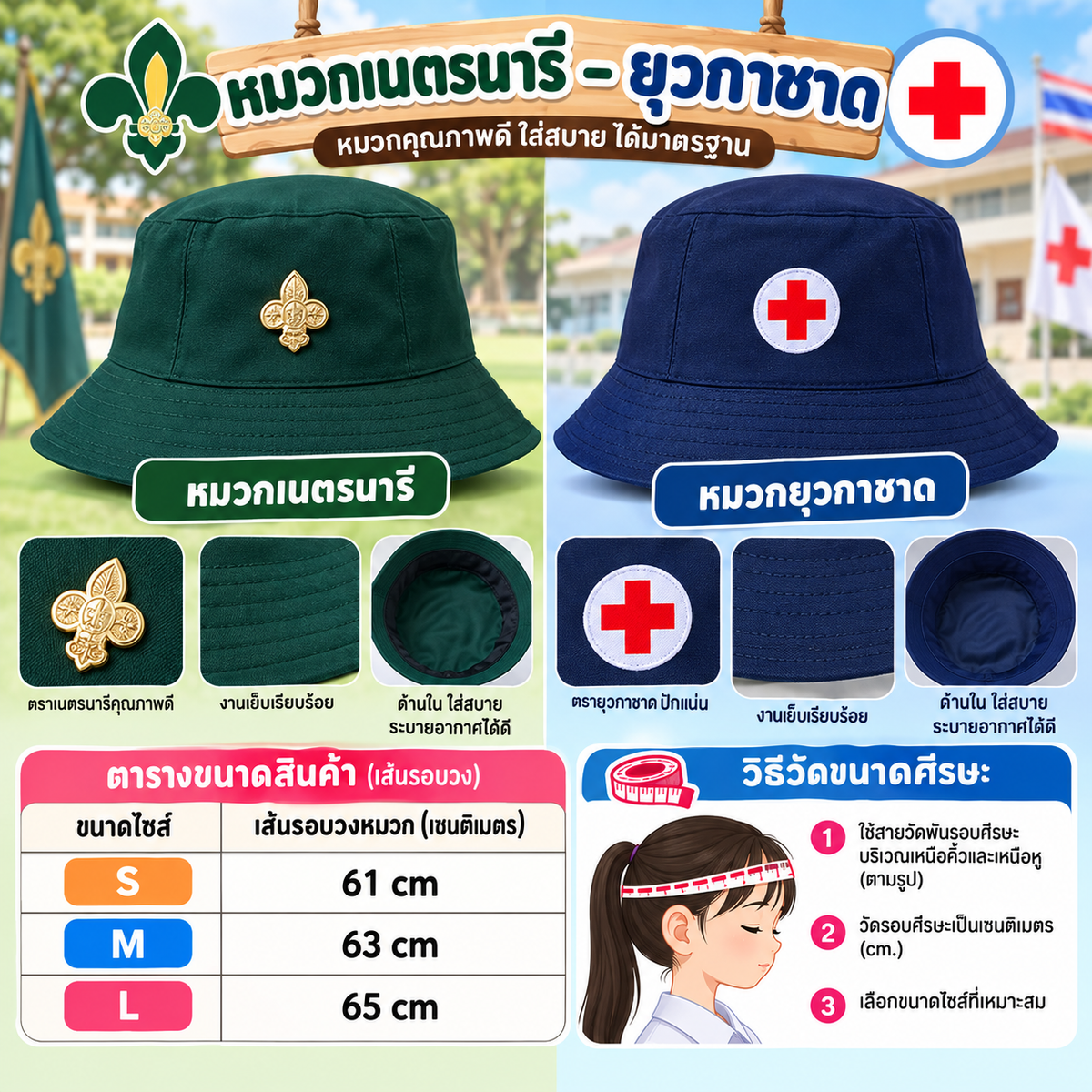 หมวกเนตรนารี, ยุวกาชาด